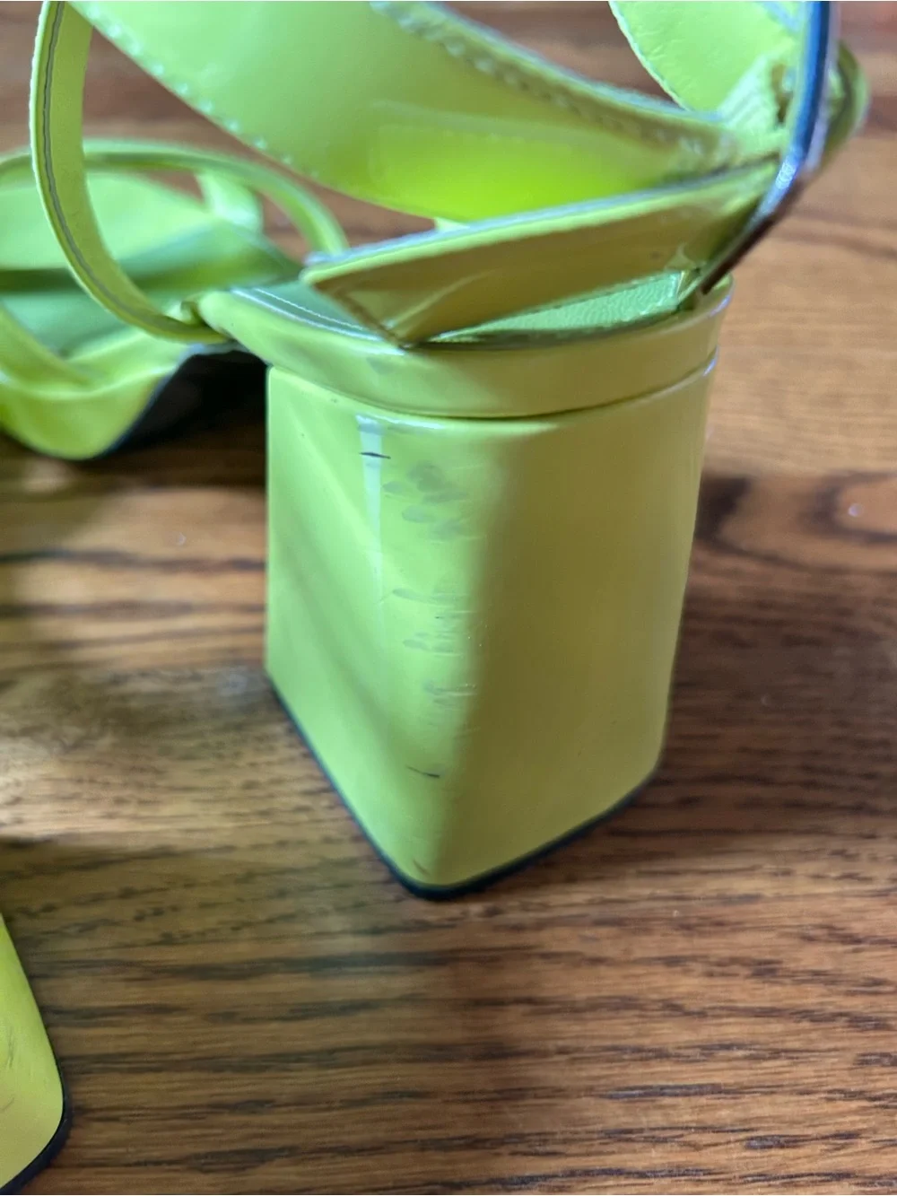 Nine West Lime Green Block Heel Sandals – Women’s Size 8.5